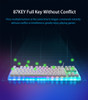 GamaKay K87 87 Keys Mechanical Gaming Keyboard Hot Swappable Type-C Wired USB 3.1 Translucent Glass Base Gateron Switch ABS Two-color Keycap RGB Gaming Keyboard