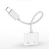 Bakeey Type C to 3.5mm Jack Earphone Adapter Double Digital Jack Audio & Charging Audio Splitter Adapter For HUAWEI P30 XIAOMO MI9 iPhone X XR XS MAX iPhone 7 8 Plus