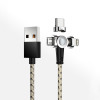 Bakeey Type C Micro USB 180° Rotating Magnetic Data Cable 3 In 1 Fast Charging Line For Mi10 Note 9S Huawei P40 Pro