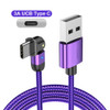USLION 3A USB Type C Data Cable 180° Rotate LED Indicator Fast Charging For Huawei P30 P40 Pro Mi10 OnePlus 8Pro