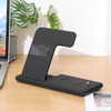 Bakeey 4 in 1 Foldable 15W Qi Fast Wireless Charger Stand Dock Station for Airpods Pro iWatch for iPhone 12 Pro Max for Samsung Galaxy Note S20 ultra for Huawei Mate40