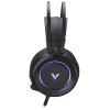 Rapoo VH500C Gaming Headset Computer Headphone Virtual 7.1 Channel RGB Gaming Headphone with Mic for PS4 Computer Gamer FPS Xbox (Black)