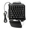 Single Hand Gaming Metal Keyboard Backlit Game Keypad for PUBG Mobile Games