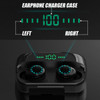 F9-9 Wireless Earbuds bluetooth 5.0 TWS Wireless Headphones LED Hi-Fi Stereo Sound Battery Display Touch Control Earphone (Black)