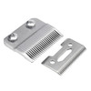 2pcs Sliver 2 Hole Clipper Blade Cutter Metal Bottom Cutter For Wahl Electric Shear Hair Clipper (Sliver)
