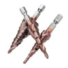 Drillpro 3pcs M35 Cobalt Step Drill Bit 3-12/4-12/4-20mm Step Drill Cutter 1/4 Inch Hex Shank