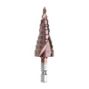 Drillpro 3pcs M35 Cobalt Step Drill Bit 3-12/4-12/4-20mm Step Drill Cutter 1/4 Inch Hex Shank