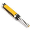 Drillpro 1/4 Inch Shank Flush Trim Router Bit Woodworking Tool Top With Bottom Bearing