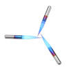 Drillpro 10pcs 0.1/0.2/0.3mm 15 Degree Blue Nano Coated Carbide Engraving Bit Flat Bottom PCB Engraving Bit CNC Router Tool