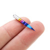 Drillpro 10pcs 0.1/0.2/0.3mm 15 Degree Blue Nano Coated Carbide Engraving Bit Flat Bottom PCB Engraving Bit CNC Router Tool