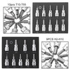 3/8 Inch Drive Socket 10pcs T10-T55 Torx Socket 9pcs H2-H10 Hex Socket Bit Set