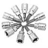 3/8 Inch Drive Socket 10pcs T10-T55 Torx Socket 9pcs H2-H10 Hex Socket Bit Set