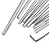 10pcs Wood Flat Drill Bit Set 6-32mm with 12 Inch Extension Shank and Hex Wrench for Woodworking