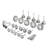 30pcs Stainless Steel Wire Brush Set Cleaner Polishing Brushes Cup Wheel For Dremel Rotary Tool