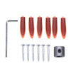 Pocket Hole Jig System With Magnet and Step Drill Bit and Accessories Wood Drill Positioning Slider Plastic 9.5mm Drill Guide For Carpentry Woodworking Tool