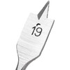 13pcs 6-25mm Wood Spade Flat Drill Bits with Extension Rod 1/4 Inch Hex Shank