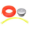 Universal Aluminum Lawnmower Aluminum Grass Trimmer Head with Grass Rope