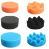 Drillpro 19PCS 80mm Flat Sponge Buff Buffing Pad Polishing Pad Kit Set