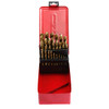 38pcs 1-13mm HSS Twist Drill Bit Titanium Coated Twist Drill