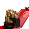 38pcs 1-13mm HSS Twist Drill Bit Titanium Coated Twist Drill