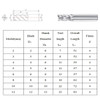 2-12mm HSS 4 Flute End Mill Cutter Straight Shank Milling Cutter Drill Bit CNC Tool