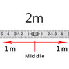 Silver Self Adhesive Metric Ruler Miter Track Tape Measure Stainless Steel Miter Saw Scale For T-track Router Table Band Saw Woodworking Tools