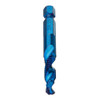 Drillpro 6pcs M3-M10 Combination Drill Tap Bit Set HSS 6542 Blue Nano Coated Deburr Countersink Drill Bits