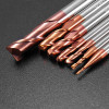 Drillpro 1-8mm 2 Flutes Tungsten Carbide End Mill Cutter HRC55 AlTiN Coating CNC End Mill Tool