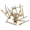 Drillpro 20Pcs Titanium Coated Rotary File Cutters HSS Mini Burr Wood Working Milling Carving Rasp Drill Bits