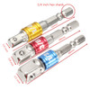 Drillpro 3Pcs Power Screwdriver Extension Bar Adapter 1/4 Inch Hex Shank Power Screwdriver Driver Socket Bit