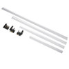 Drillpro 600/800/1000/1220mm Aluminum Alloy T-Track Woodworking T-slot Miter Track with Scale/Miter Track Stop