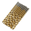 100pcs 1.5mm - 10mm Titanium Coated Drill Bit Set High Speed Steel Manual Twist Drill Bits