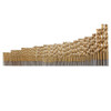 100pcs 1.5mm - 10mm Titanium Coated Drill Bit Set High Speed Steel Manual Twist Drill Bits