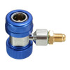 A/C R134a Low/High Quick Connect Adapter Coupler 90-degree Air-Conditioning Extractor Valve Core