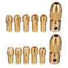 Drillpro 8pcs 0.5-3mm Small Electric Drill Bit Collet Twist Drill Chuck Tool for 3.17/5.05mm Shank