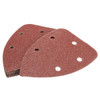 30pcs 140mm 60-120 Grit 5 Holes Triangle Sandpaper Sanding Sheets Mouse Sander Pads
