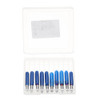 Drillpro 10pcs 0.1-1.5mm 30 Degree PCB Engraving Bit Blue Nano Coated Carbide CNC Flat Bottom Engraving Bit Router Tool