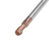 Drillpro R0.5-3mm 2 Flutes Ball Nose HRC58 AlTiN Coating End Mill Cutter Tungsten Carbide CNC Tool