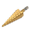 Doersupp 3Pcs 3-12m/4-12mm/4-20mm Step Drill Bits Titanium Coated Step Drill Bits Set Doersupp 3Pcs 3-12m/4-12mm/4-20mm Step Drill Bits Titanium Coated Step Drill Bits Set