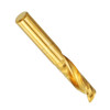 Drillpro 6mm Shank Single Flute 12/15/17/22mm End Mill Cutter Titanium Coated Spiral Drill CNC Bit