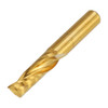 Drillpro 6mm Shank Single Flute 12/15/17/22mm End Mill Cutter Titanium Coated Spiral Drill CNC Bit