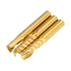 Drillpro 6mm Shank Single Flute 12/15/17/22mm End Mill Cutter Titanium Coated Spiral Drill CNC Bit