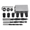 Grey Pocket Hole Jig with Dowel Drill Set Woodworking Joint Tool Woodworking Guide Locator