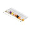 Drillpro 10pcs Titanium Coated Tungsten Carbide Micro PCB Drill Bits Set for PCB Circuit Board