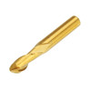 Drillpro 6mm Shank 2 Flutes Ball Nose End Mill Cutter 15/17/22mm Titanium Coated CNC Cutting Tool
