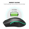 Zerodate T26 Wireless Rechargeable Mouse 2400dpi Type-c Charging Optical Mice for PC Office Gaming
