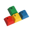 4Pcs a Set OEM Profile RGBY Color PBT Dyesub Keycaps WASD Arrow Key Keycap Set