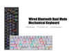 Motospeed CK62 bluetooth USB Wired Dual-Mode Outemu Switch RGB Mechanical Gaming Keyboard