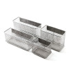 Wire Mesh Magnetic Storage Basket Tray Metal Desk Storage Organizer For Refrigerator Whiteboard