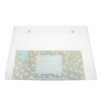 Transparent Double Snap Texture Document Bag Folder File Bag Storage Folder Button Bag